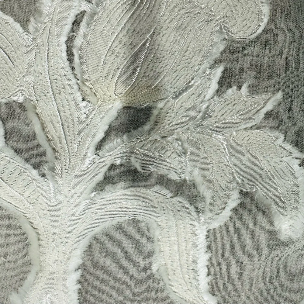 Henri Bendel White Sheer Lace Floral Scarf Wrap Shawl
